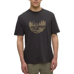 Tentree Shirts|Swimwear<Men's Regenerative Lake Life Portal T-Shirt Graphite Clay
