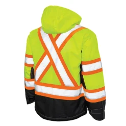Tough Duck Safety Shoes|Work Outerwear<Men's Ripstop Fleece Lined Safety Jacket
