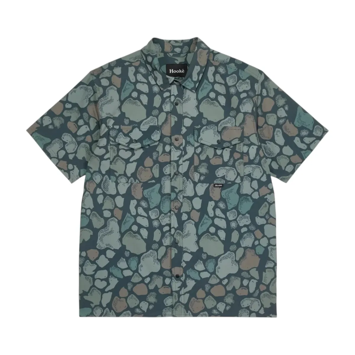 Hooké Waders And Wading Boots|Fishing Shirts And T-Shirts<Men's Short Sleeve Shirt River Camo