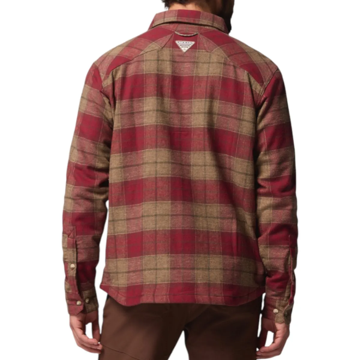 Columbia Shirts|Swimwear<Men's Saddle Point™ Flannel Red Jasper Iron Sight Buffalo