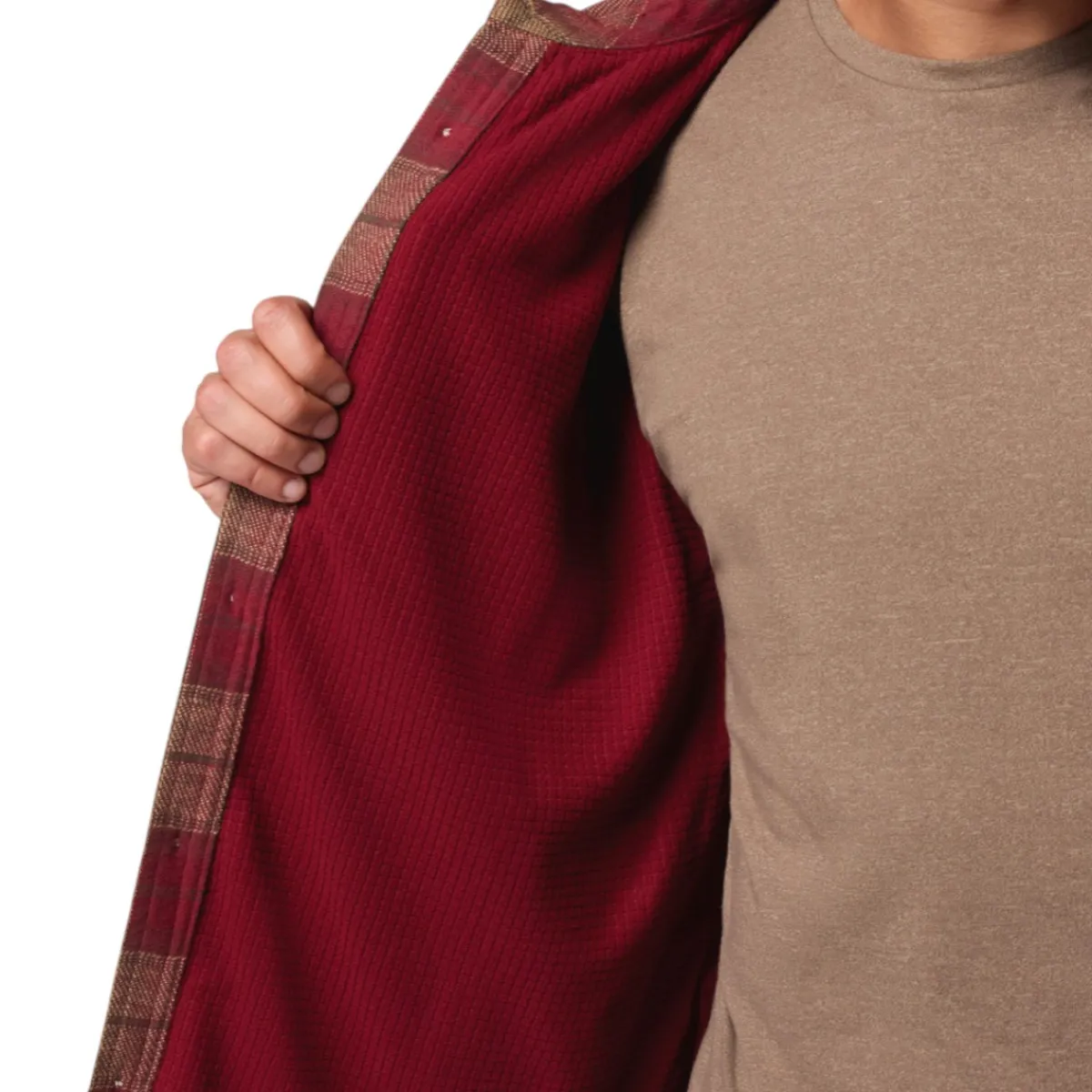 Columbia Shirts|Swimwear<Men's Saddle Point™ Flannel Red Jasper Iron Sight Buffalo