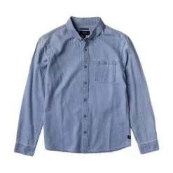 Roark Shirts|Swimwear<Men's Scholar Chambray Button Up Shirt Bleached