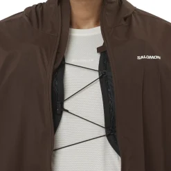 Salomon Insulated Jackets|Windbreaker Jackets<Men's Sense Aero Wind Jacket Coffee Bean