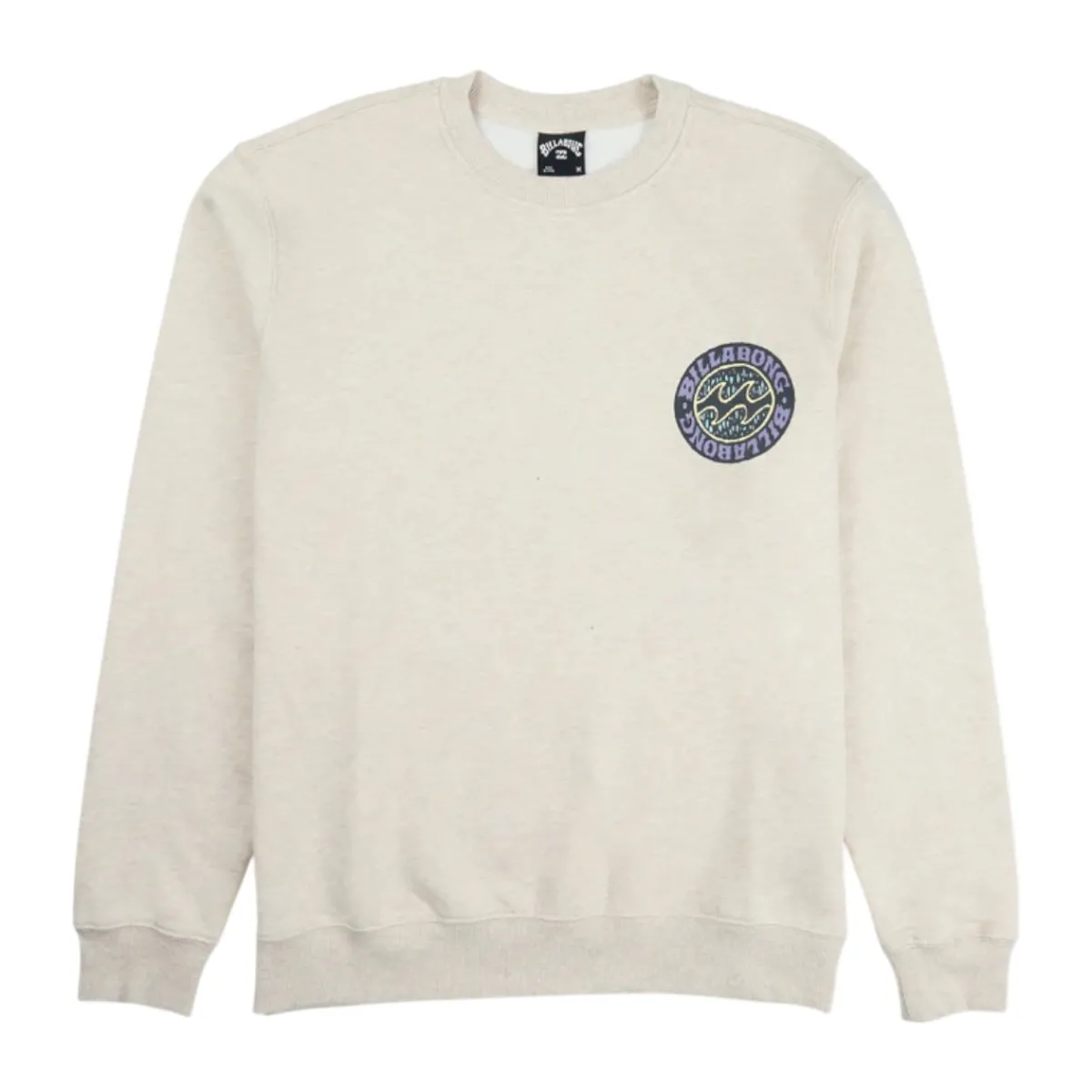Billabong Shirts|Swimwear<Men’s Short Sands Long Sleeve Sweater Oatmeal Heather