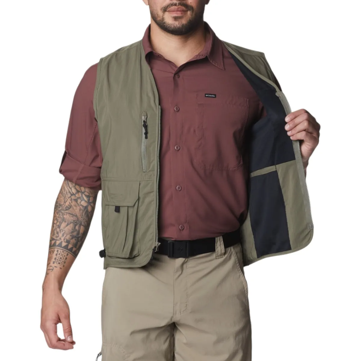 Columbia Shirts|Swimwear<Men's Silver Ridge Utility Sleeveless Jacket