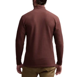 Sitka Shirts|Swimwear<Men's Snowcrest Half-Zip Fleece Pullover Cherry Wood Heather