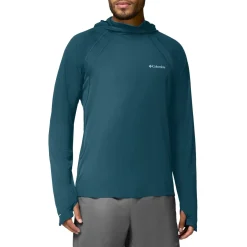 Columbia Shirts|Swimwear<Men's Stealth Spring™ Long Sleeve Hoodie Everblue / Shark Pops