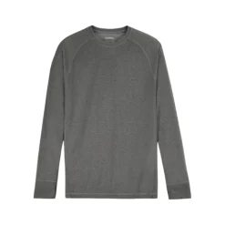 Simms Waders And Wading Boots|Fishing Shirts And T-Shirts<Men's Strata 160 Long Sleeves Crew Base Layer Top Dark Grey Heather