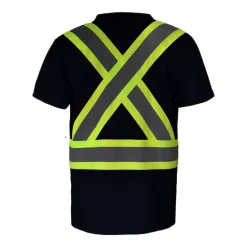 Gatts Safety Shoes|Work Outerwear<Men's STX4SS Hi-Visibility Shirt Short Sleeve