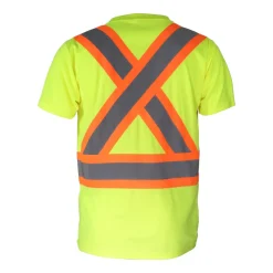 Gatts Safety Shoes|Work Outerwear<Men's STX4SS Hi-Visibility Shirt Short Sleeve