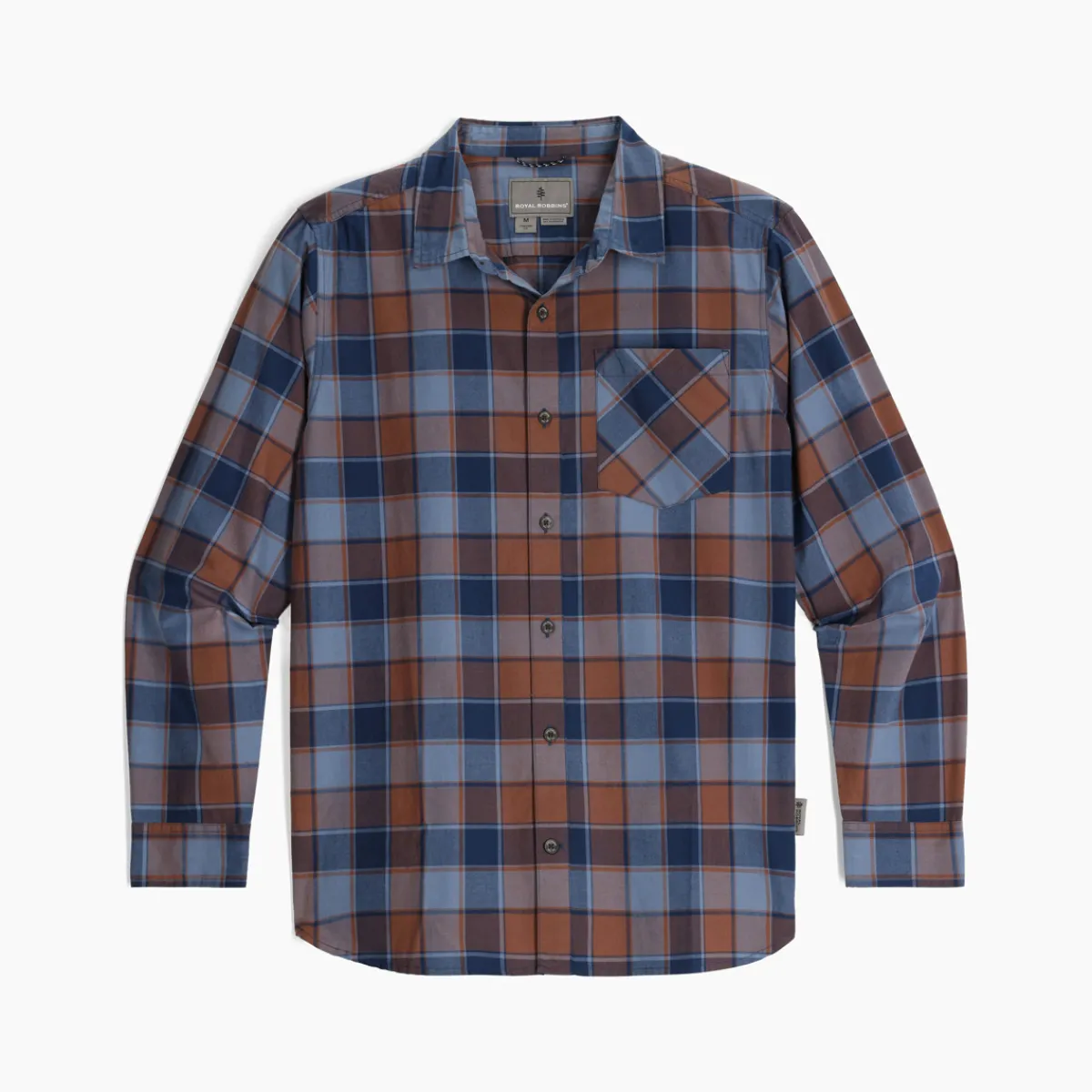 Royal Robbins Shirts|Swimwear<Men's Tamarack Long Sleeve Shirt Deep Blue Canyon Pld
