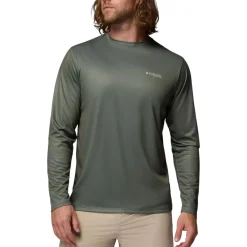 Columbia Shirts|Swimwear<Men's Terminal Tackle PFG Fish Shine II Long Sleeve Shirt Cypress