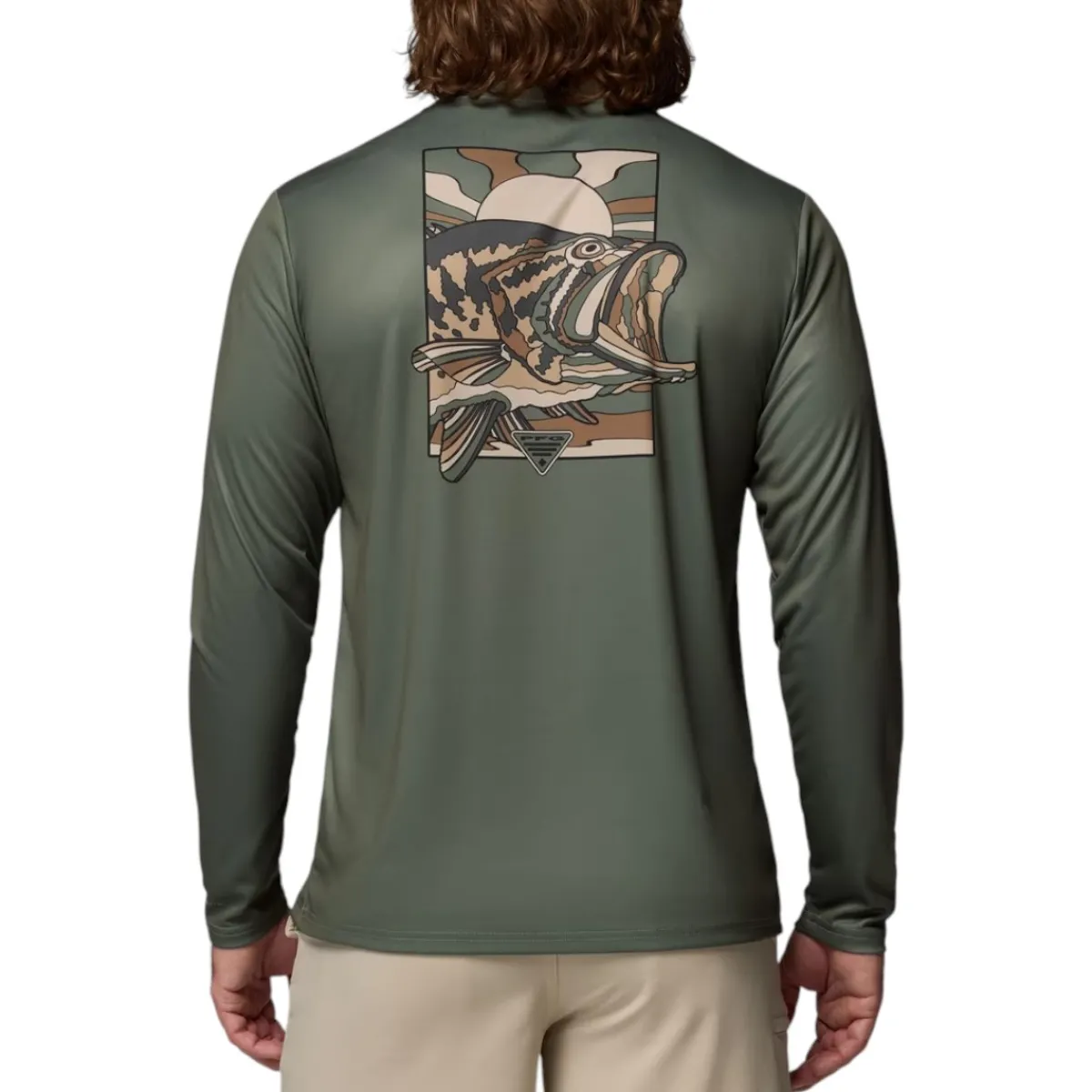 Columbia Shirts|Swimwear<Men's Terminal Tackle PFG Fish Shine II Long Sleeve Shirt Cypress
