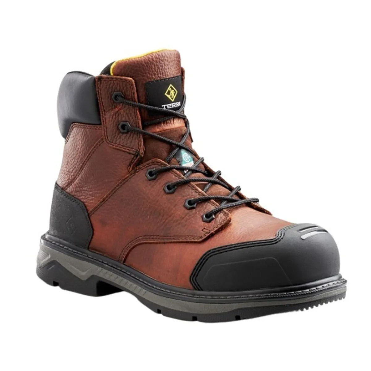 Terra Safety Shoes|Work Outerwear<Men's Patton Safety Boots Brown
