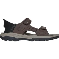 Skechers Casual Shoes|Sandals And Mules<Men's Tresmen Reece Relaxed Fit Slip-In Sandals Chocolate