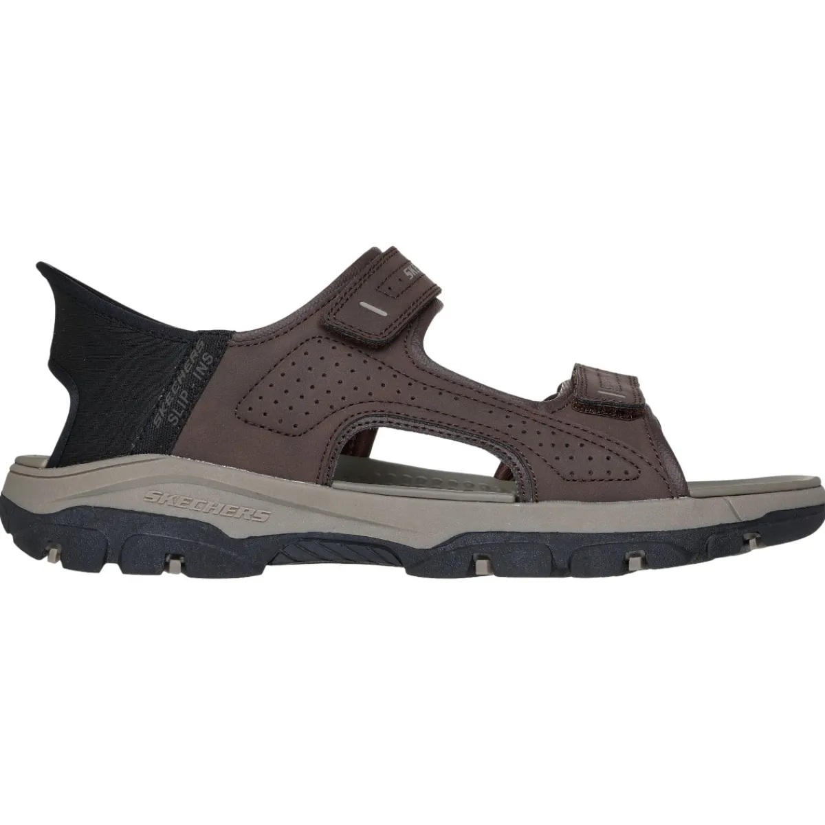 Skechers Casual Shoes|Sandals And Mules<Men's Tresmen Reece Relaxed Fit Slip-In Sandals Chocolate