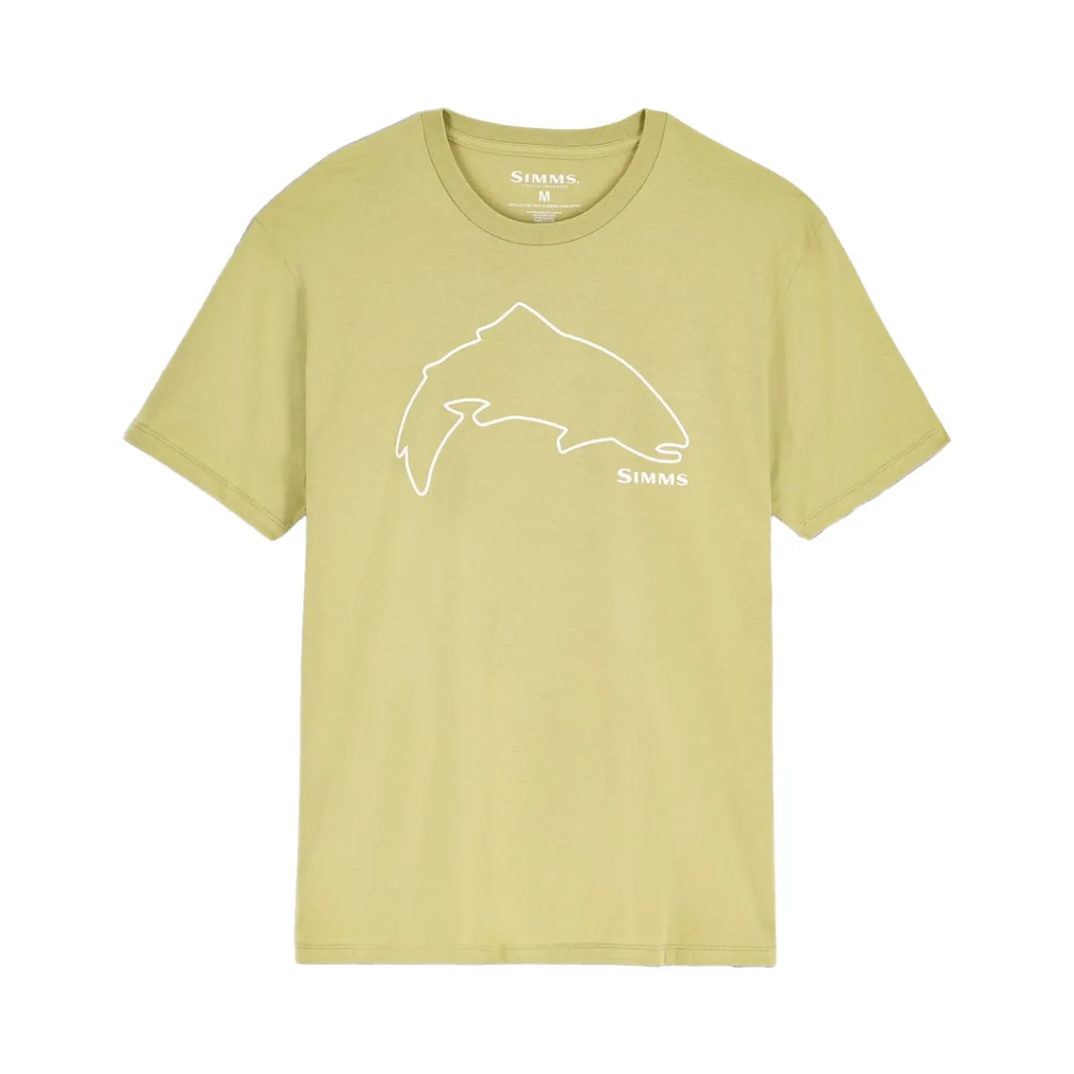 Simms Waders And Wading Boots|Fishing Shirts And T-Shirts<Men's Trout Outline T-Shirt Tent Green