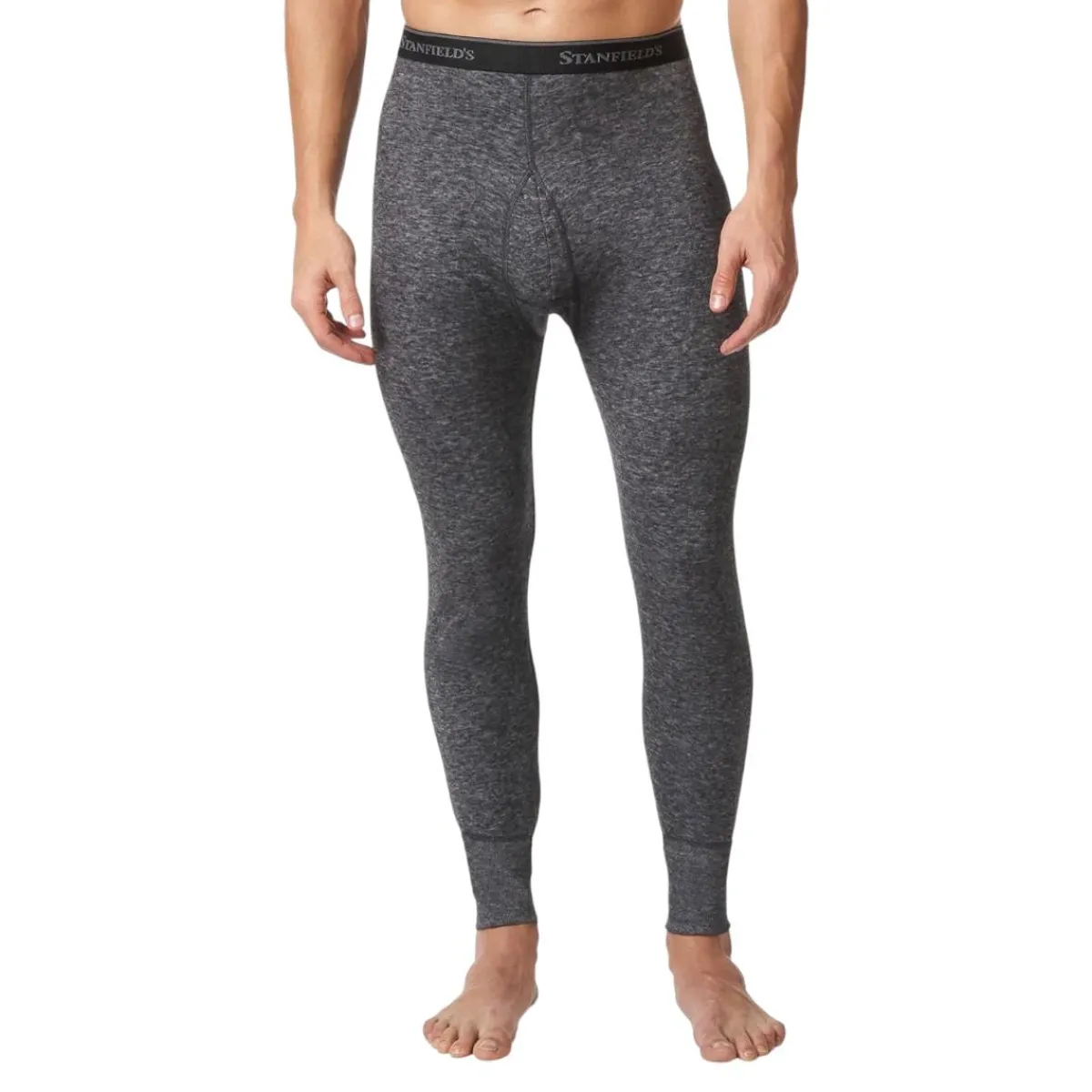 Stanfield's Boxers And Panties|Socks<Men's Two Layer Wool Blend Base Layer Pants Anthracite