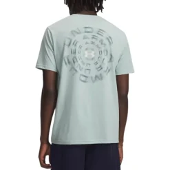 Under Armour Shirts|Swimwear<Men's UA Blur Wordmark T-Shirt Enamel Blue / Stone
