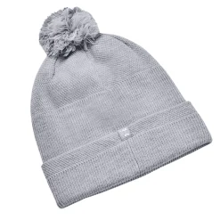 Under Armour Belts|Hats And Caps<Men's UA Driver Pom Beanie Steel/White