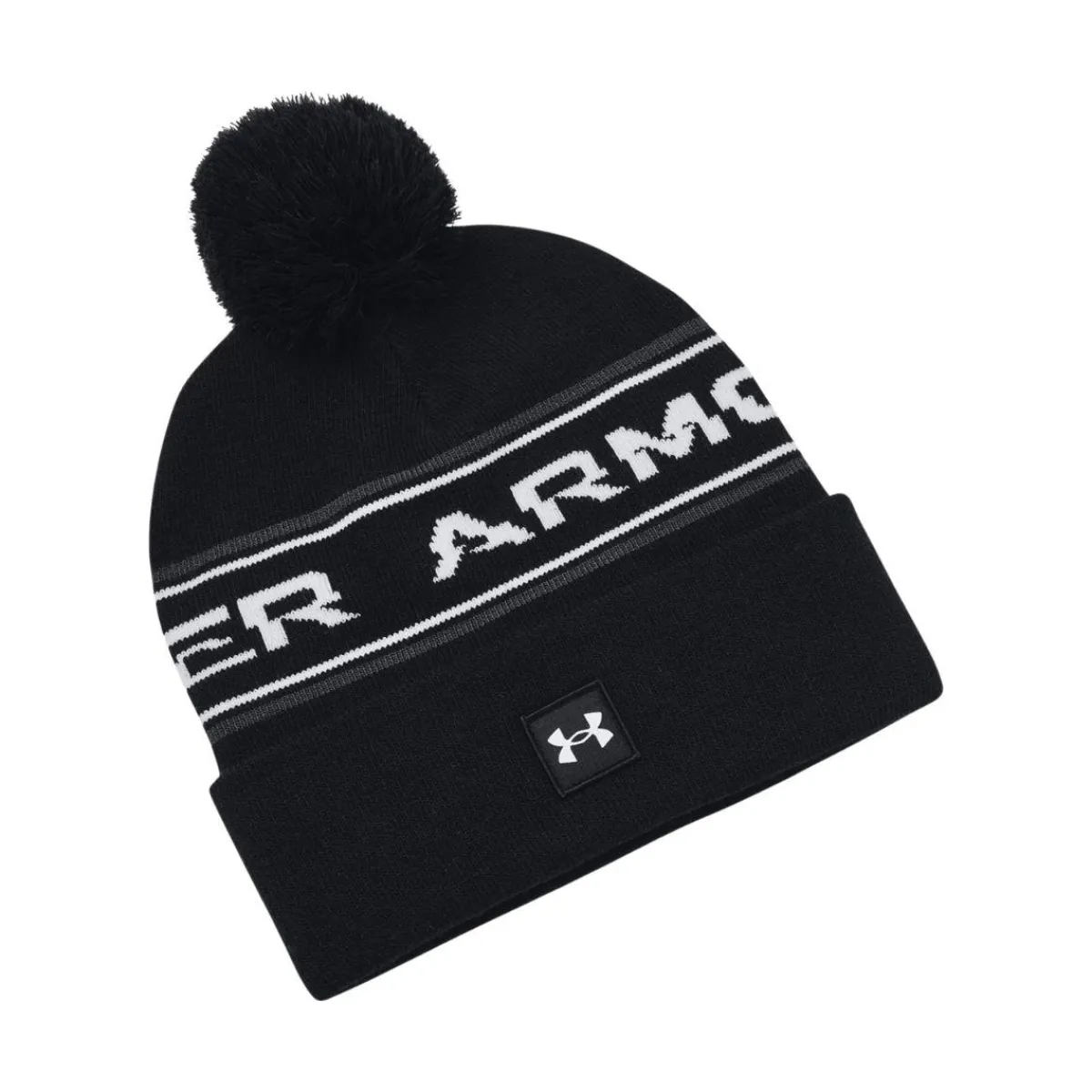 Under Armour Belts|Hats And Caps<Men's UA Halftime Pom Beanie Black/White