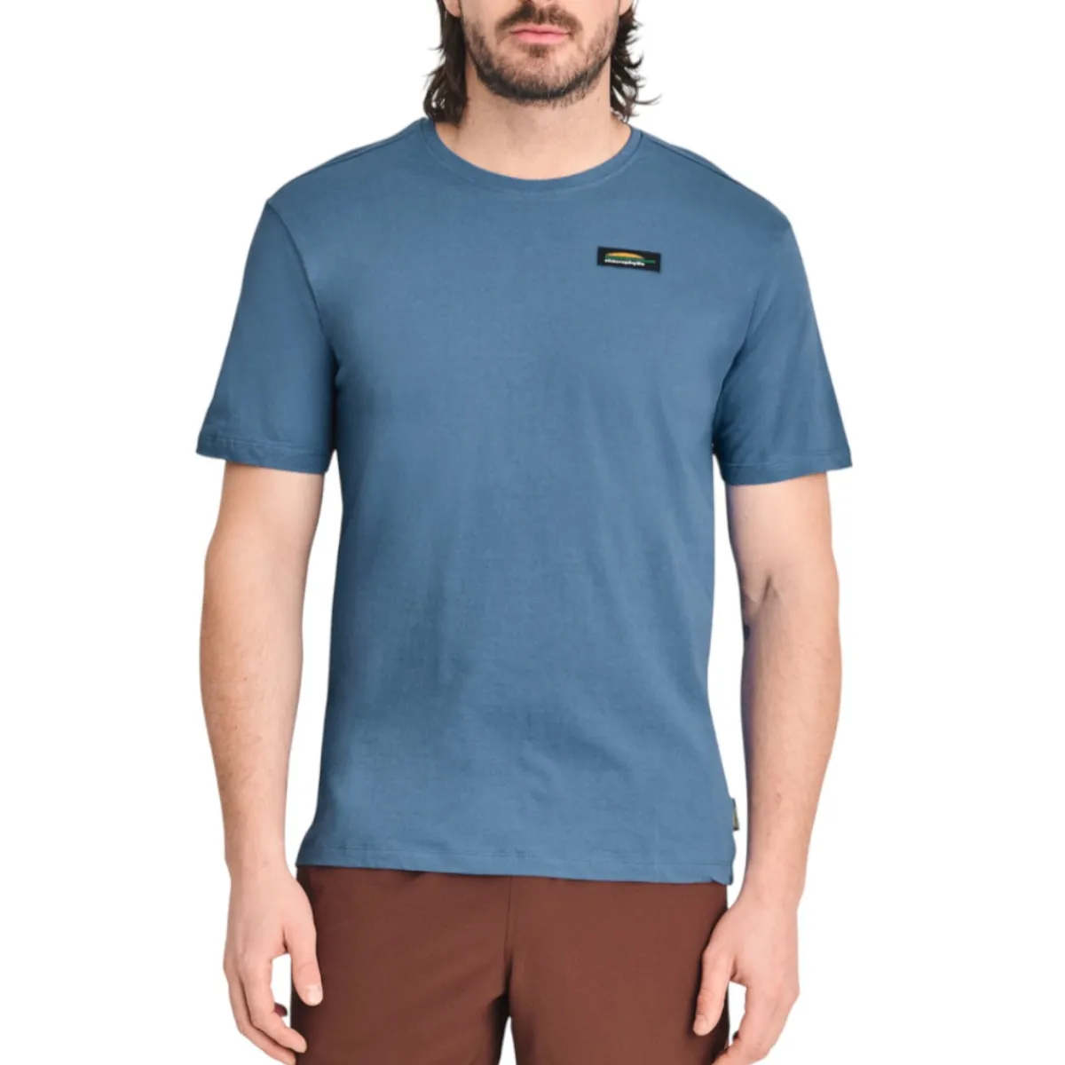 Chlorophylle Shirts|Swimwear<Men's Valley organic cotton T-Shirt Blue moon