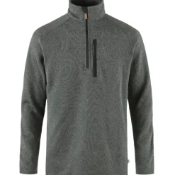 Fjällräven Shirts|Swimwear<Men's Övik Long Sleeve Fleece Sweater Dark Grey