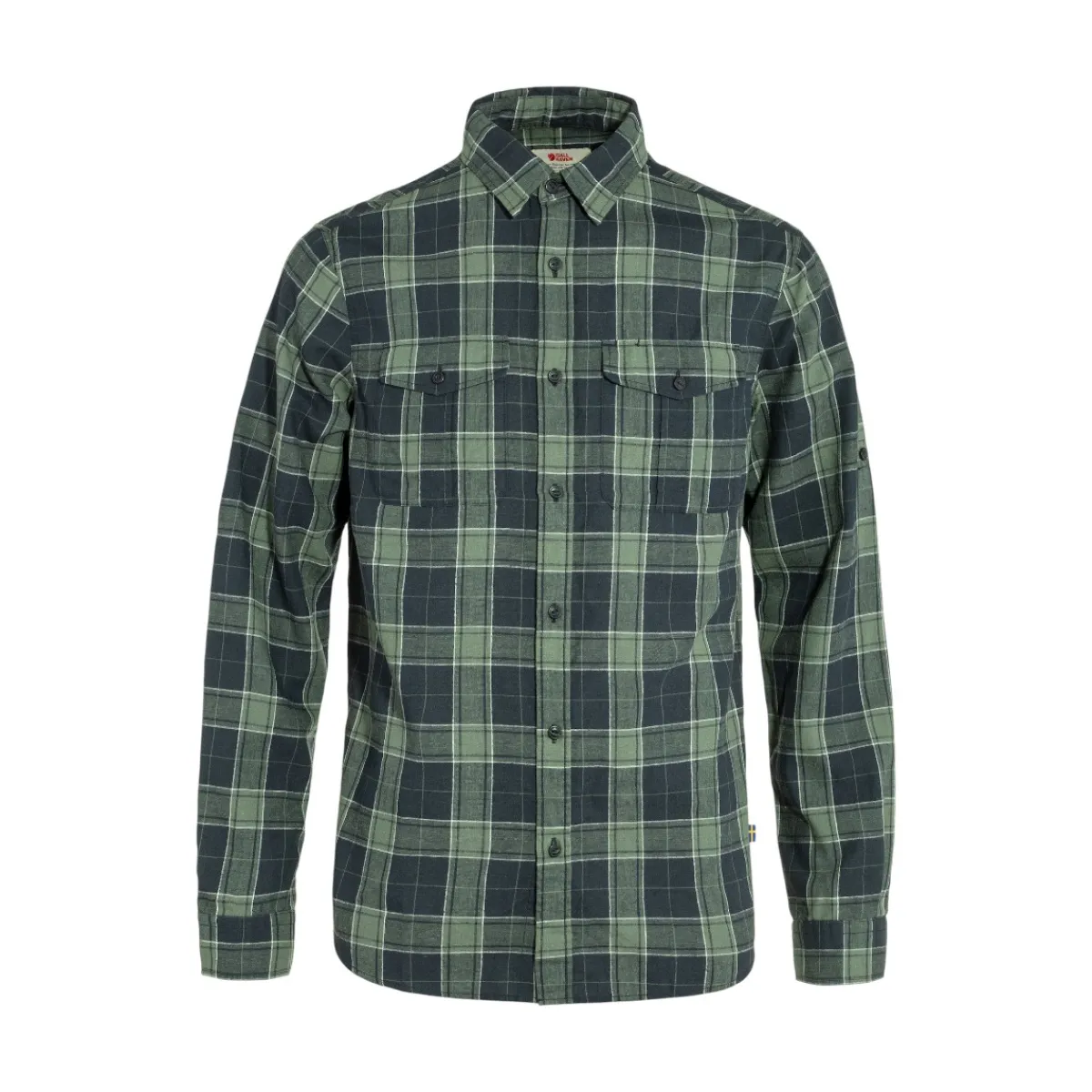 Fjällräven Shirts|Swimwear<Men's Övik Travel LS Shirt Dark Navy - Patina Green