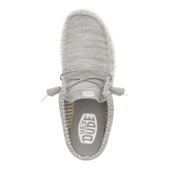 Hey Dude Casual Shoes|Sandals And Mules<Men's Wally Slip Strech Sox Shoes Granite Grey