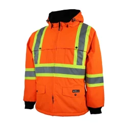 10/4 Job Safety Shoes|Work Outerwear<Men's Waterproof Work Coat With Reflective Stripes