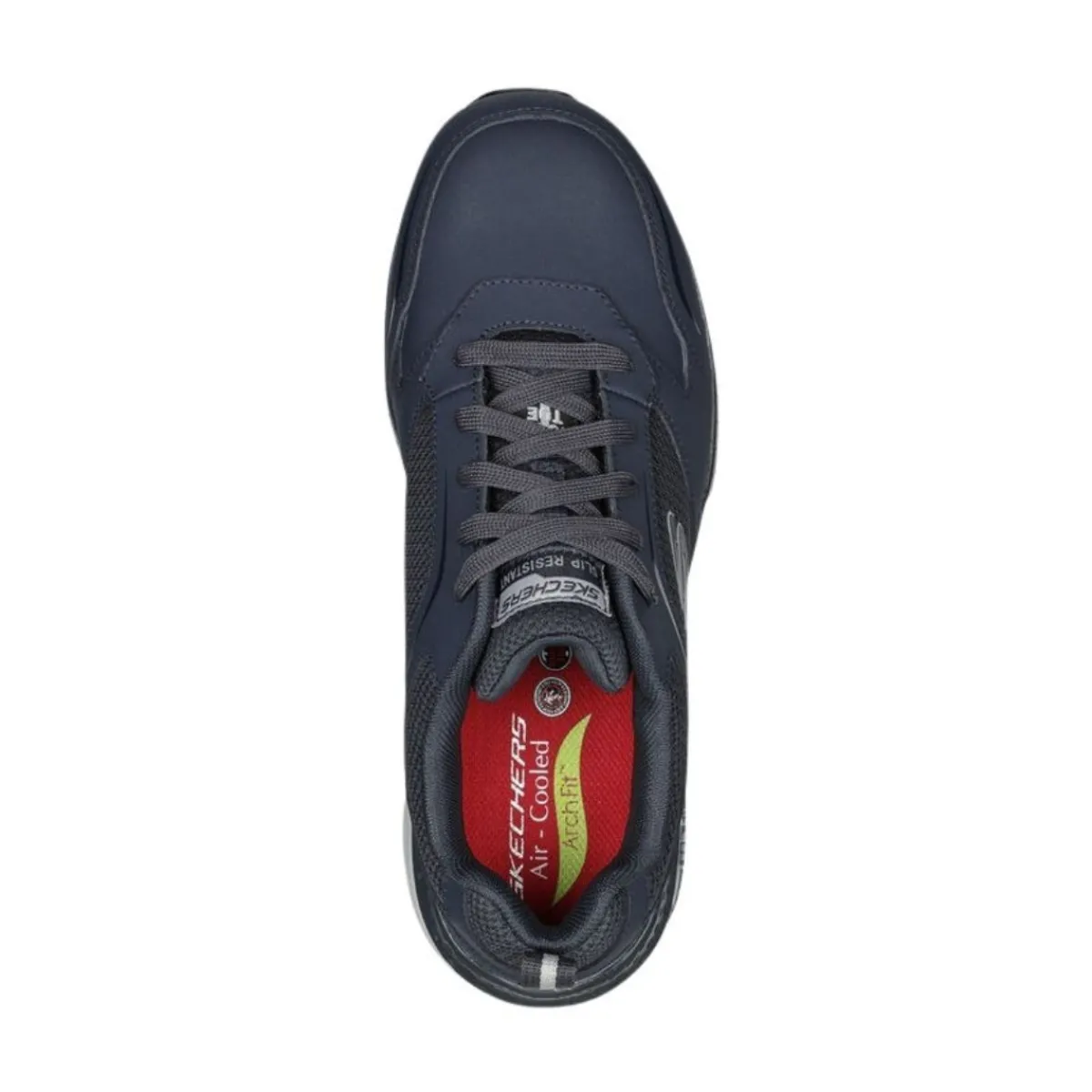 Skechers Casual Shoes|Sandals And Mules<Men's Wide Arch Fit SR - Angis Comp Toe Shoes Navy / Grey