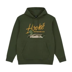 Hooké Waders And Wading Boots|Fishing Shirts And T-Shirts<Men's Wild Duck Hoodie Dark Green