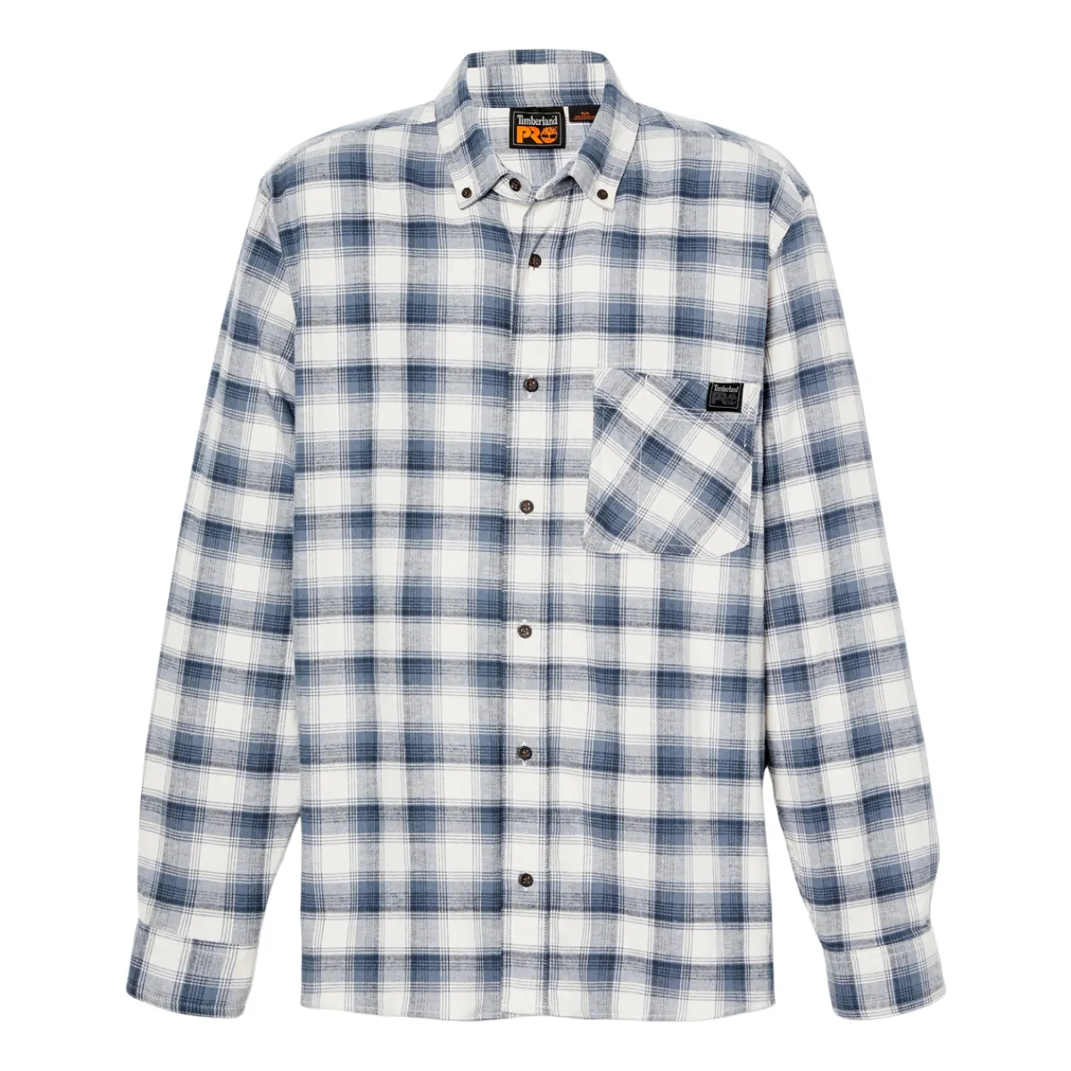 Timberland PRO Safety Shoes|Work Outerwear<Men's Woodfort Flannel Flex Shirt Vintage Indigo Yarn-Dyed