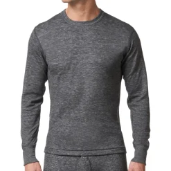 Stanfield's Boxers And Panties|Socks<Men's Woold Blend 2 layer Long Sleeve T-Shirt Anthracite