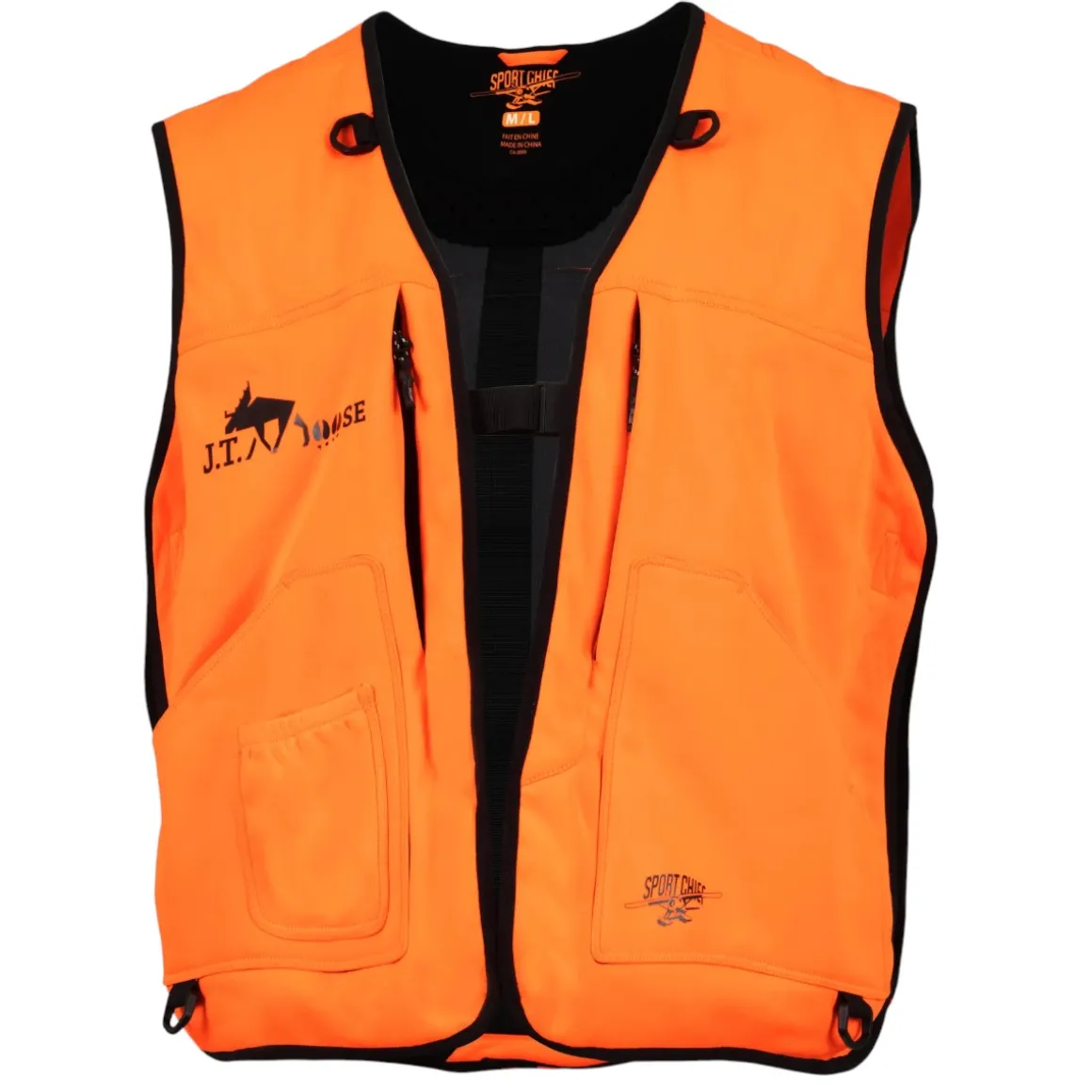 Orange Hunting Bib with Integrated Backpack
