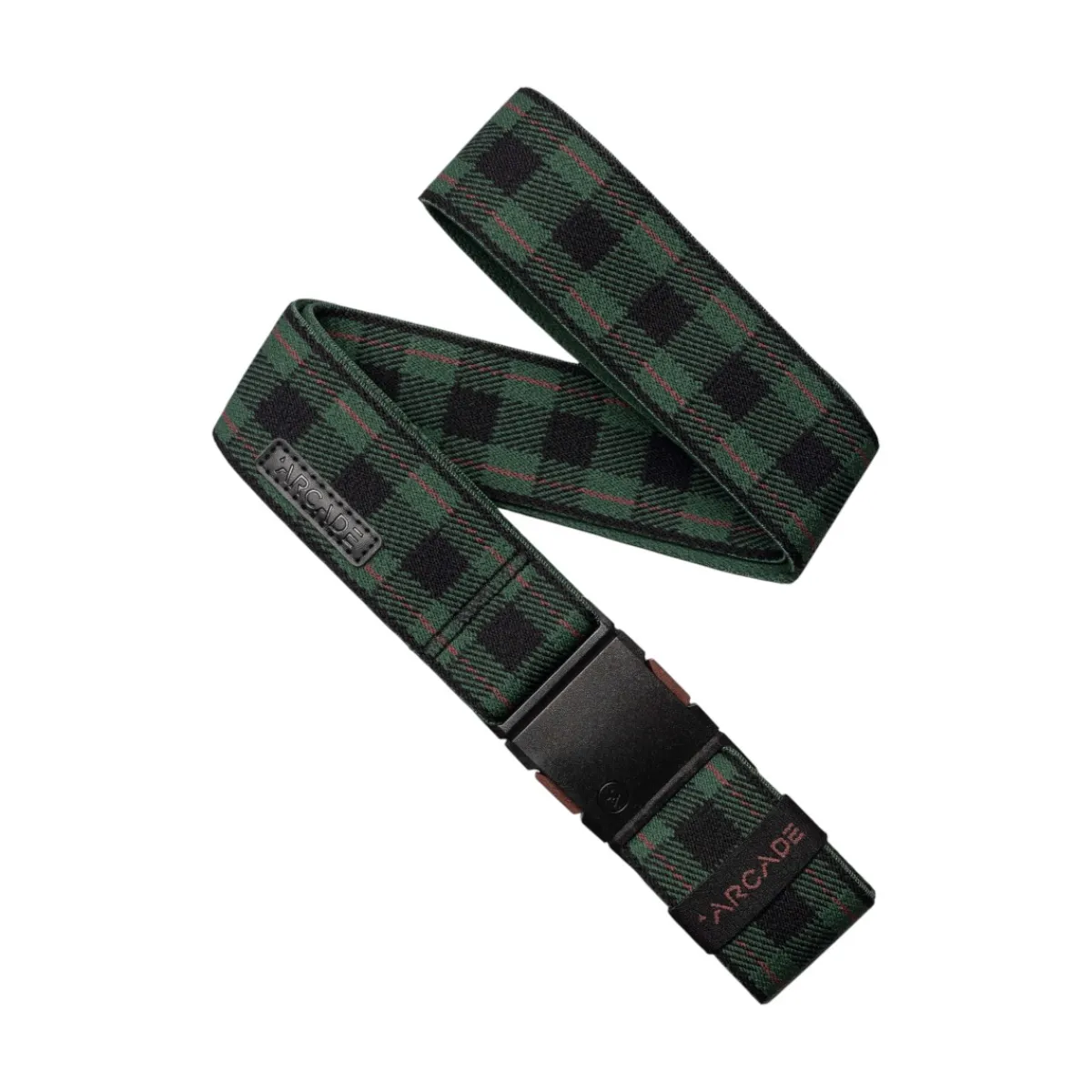 Arcade Belts|Hats And Caps<Plaid Belt Emerald Wine