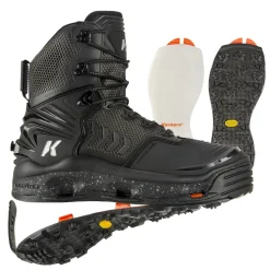 Korkers Waders And Wading Boots|Fishing Shirts And T-Shirts<River Ops Fishing Boots Black / Carrier Grey