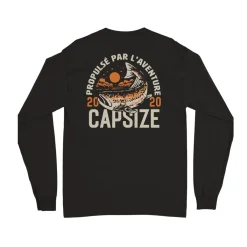 Capsize Waders And Wading Boots|Fishing Shirts And T-Shirts<Unisex Autumn Salmon Long Sleeve T-Shirt Black