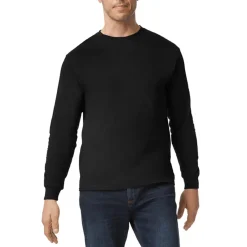 Gildan Safety Shoes|Work Outerwear<Unisex Heavy Cotton Long Sleeve Shirt Black