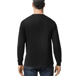 Gildan Safety Shoes|Work Outerwear<Unisex Heavy Cotton Long Sleeve Shirt Black