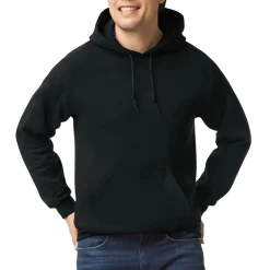Gildan Safety Shoes|Work Outerwear<Unisex Hooded Fleece Sweater Black