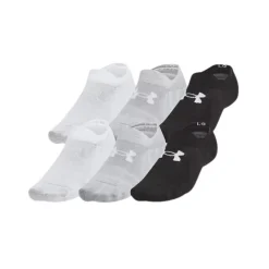 Under Armour Boxers And Panties|Socks<Unisex UA Essential Ultra Low Socks - 6-Pack Black / Halo Gray