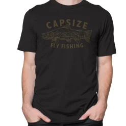 Capsize Waders And Wading Boots|Fishing Shirts And T-Shirts<Unisex Wild Salmon Short Sleeve T-Shirt Black