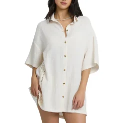 Women's Feelin Fine Swim Cover Up Shirt