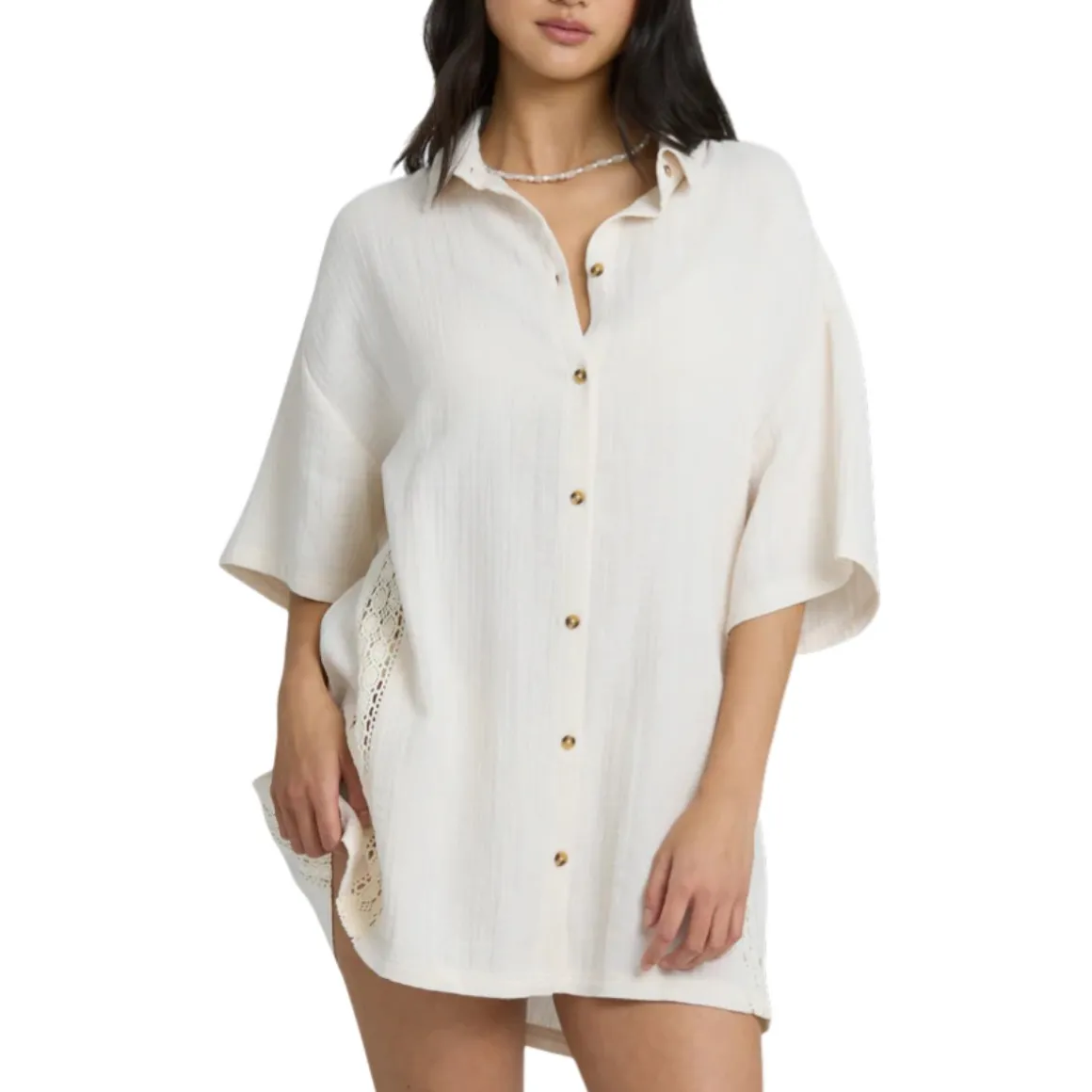 Women's Feelin Fine Swim Cover Up Shirt