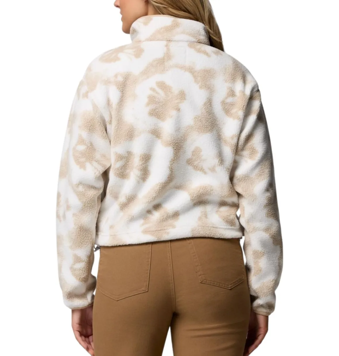 Women's Helvetia™ II Printed Cropped Half Snap Fleece Pullover