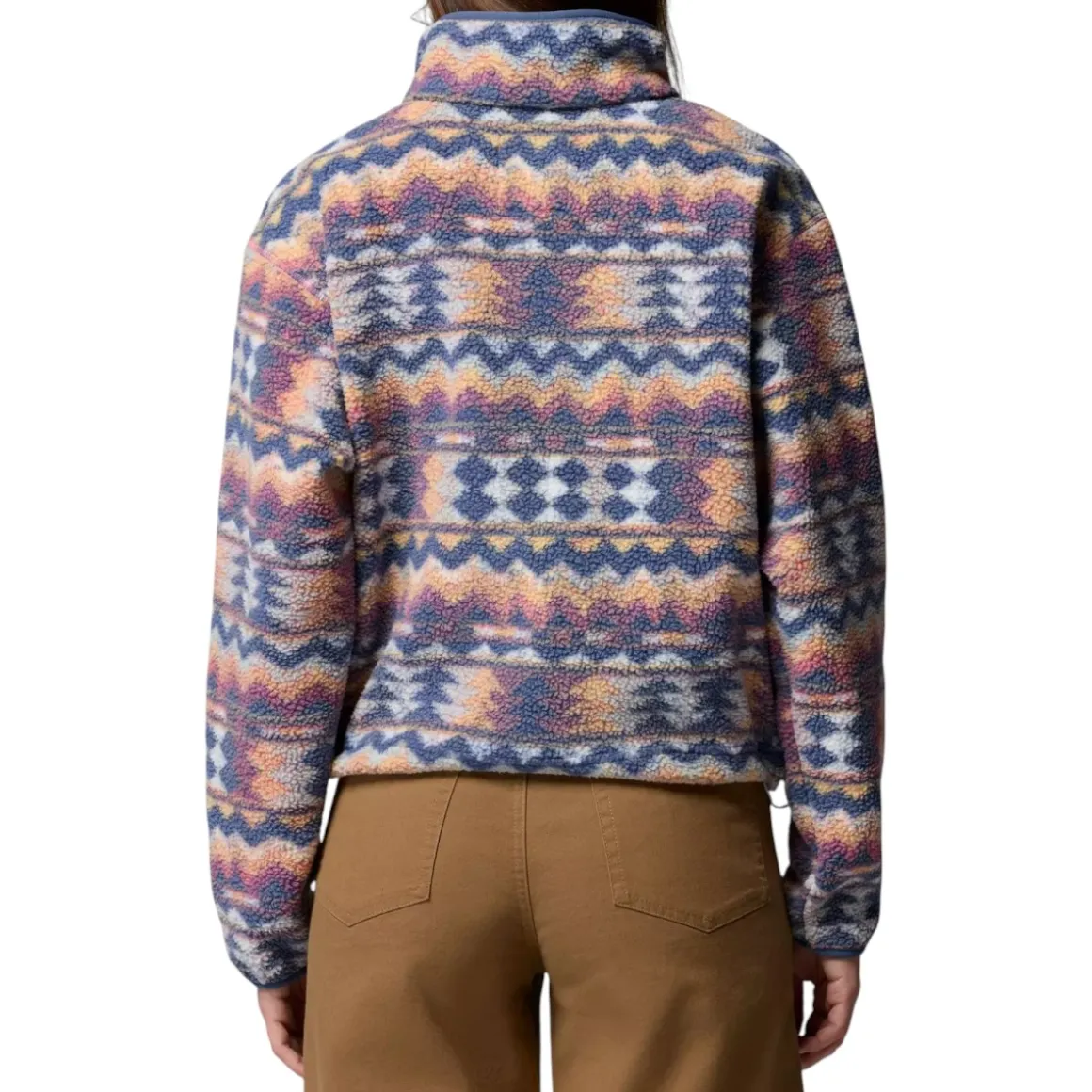 Women's Helvetia™ II Printed Cropped Half Snap Fleece Pullover