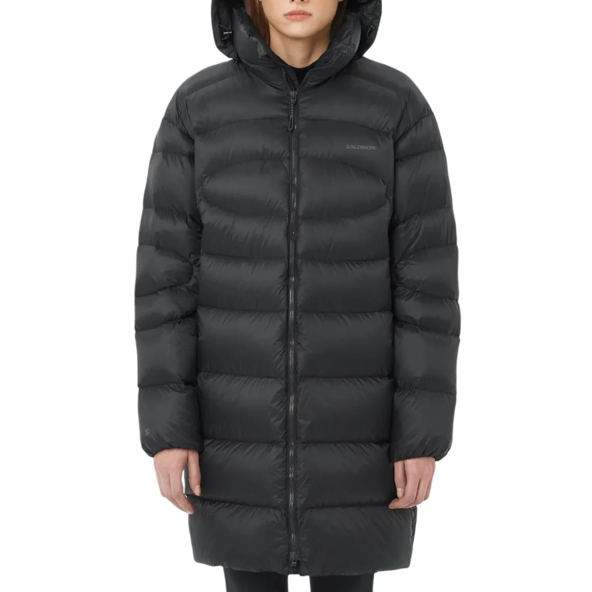 Women's Outline Novelty Hooded Down Jacket