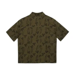 Women's Oversized Yellow Iris Short Sleeve Shirt