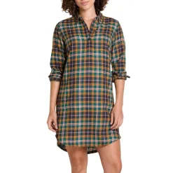 Women's Re-Form Long Sleeve Flannel Shirtdress